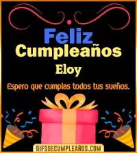 GIF Mensaje de cumpleaños Eloy